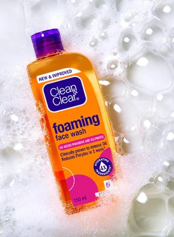 clean and clear foaming face wash india