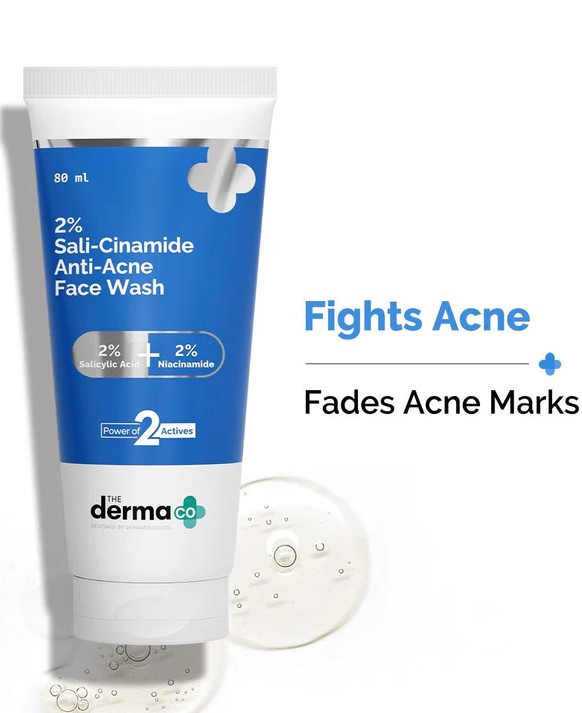 The Derma Co salicylic acid face wash for pimples