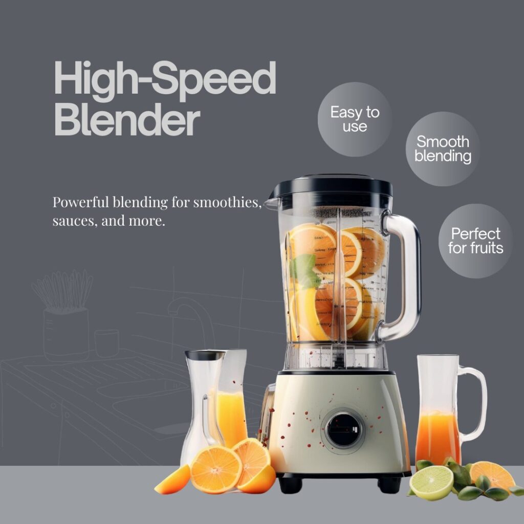 High-speed blender for smoothies and healthy meals